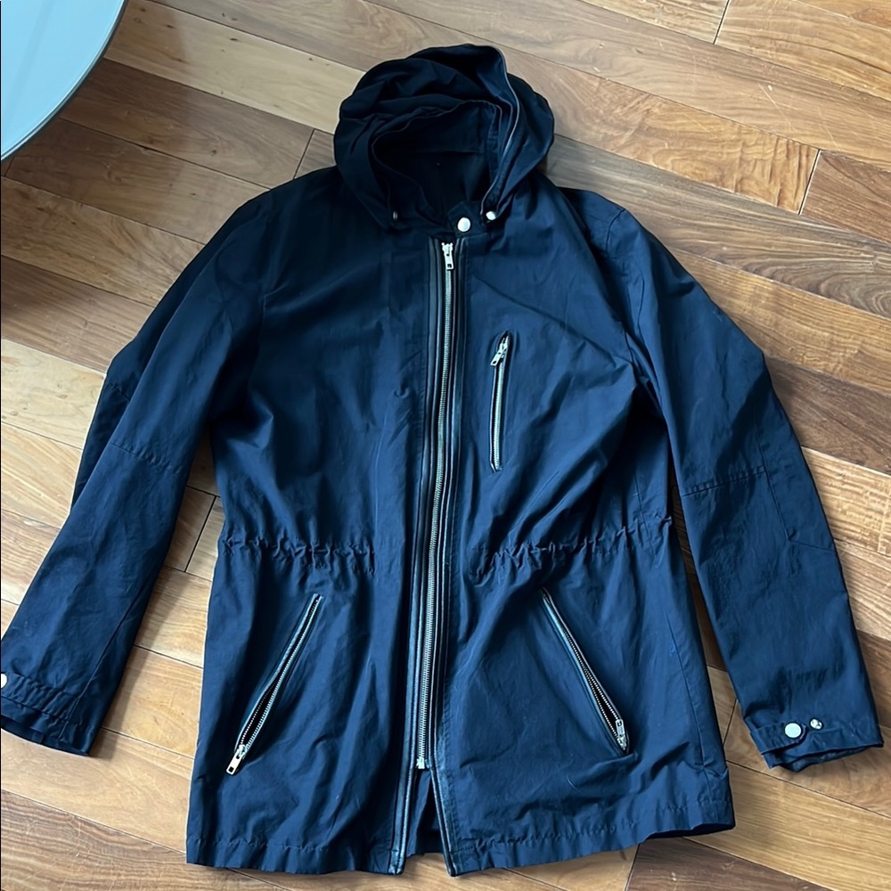 Men's Black Hooded Jacket